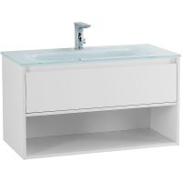 Тумба под раковину BelBagno Kraft 90 KRAFT-900-1C-SO-BO подвесная Bianco Opaco — фото 4, Тумбы под раковину