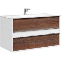 Тумба под раковину Clarberg Evolution 100 EV0110CD подвесная Крафт темный — фото 1, Тумбы под раковину