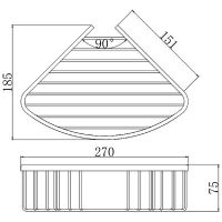 Товар: Полка корзина Aquatek AQ4006MB угловая Черная матовая - фото 2 Полка корзина Aquatek AQ4006MB угловая Черная матовая — фото 2, Полки для ванной и душа