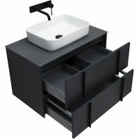 Тумба под раковину Allen Brau Reality 80 1.32005.AM подвесная Антрацит матовый — фото 15, Тумбы под раковину