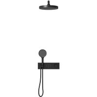 Душевая система Vincea Inspire VSFW-422TI2MB с термостатом Черная матовая — фото 2, Душевое оборудование. Душевая программа