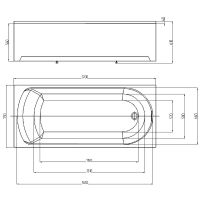 Акриловая ванна Aquatek Eco-friendly Ника 170x75 NIK170-0000001 без панелей, каркаса и слив-перелива — фото 4, Акриловые ванны