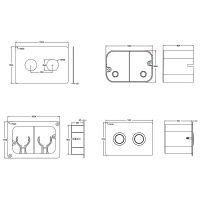 Клавиша смыва Point Венера PN44072WC Белая Хром — фото 4, Комплектующие для душевого оборудования