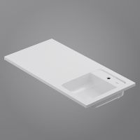 Раковина AM.PM X-Joy 100 R M85AWPR1001WG с местом под стиральную машину Белая — фото 7, Раковины на стиральную машину