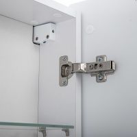 Зеркальный шкаф Art&Max Verona AM-Ver-700-800-2D-R-DS-F с подсветкой с сенсорным выключателем Белый — фото 7, Мебель для ванной