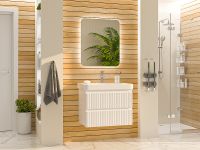 Товар: Тумба с раковиной Brevita Victory 70 УТ000015994 подвесная Белая матовая - фото 6 Тумба с раковиной Brevita Victory 70 УТ000015994 подвесная Белая матовая — фото 6, Мебель для ванной