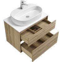 Тумба под раковину Aquaton Либерти 75 1A279501LYC70 подвесная Дуб эльвезия — фото 18, Тумбы под раковину