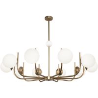 Люстра Maytoni Modern Rendez-vous MOD109PL-10BS Белая Латунь — фото 1, Люстры