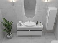 Тумба Boheme Armadi Art Vallessi UNO-S 80 897-080-W подвесная White — фото 6, Мебель для ванной