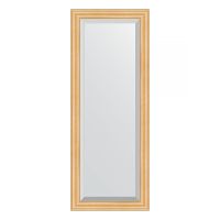 Зеркало Evoform Exclusive 131х51 BY 1153 с фацетом в багетной раме - Сосна 62 мм — фото 1, Мебель для ванной