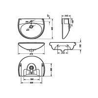 Товар: Раковина Sanita Виктория 60 WB.PD/Victoria/60-C/WHT.G/S1 Белая - фото 7 Раковина Sanita Виктория 60 WB.PD/Victoria/60-C/WHT.G/S1 Белая — фото 7, Раковины