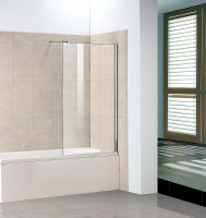 Шторка на ванну WeltWasser WW100 G1 80 10000001226 профиль Хром стекло прозрачное — фото 2, Неподвижные шторки для ванной