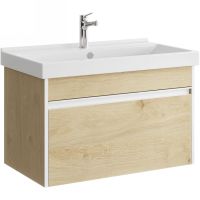 Тумба под раковину Aqwella Urban 80 URB0108DD подвесная Дуб Давос — фото 1, Мебель для ванной