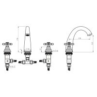 Товар: Смеситель для раковины Boheme Tradizionale Oro 297 Золото - фото 2 Смеситель для раковины Boheme Tradizionale Oro 297 Золото — фото 2, Смесители