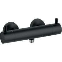 Смеситель для душа Kludi Bozz 352033938 с термостатом Черный матовый — фото 1, Смесители