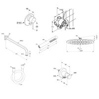 Душевая система Kludi Bozz 38736N076 Золото брашированное — фото 9, Встраиваемые душевые комплекты