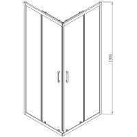 Товар: Душевой уголок Vincea Alpha 90x90 VSS-3AL900CLB профиль Черный стекло прозрачное - фото 4 Душевой уголок Vincea Alpha 90x90 VSS-3AL900CLB профиль Черный стекло прозрачное — фото 4, Квадратные душевые уголки