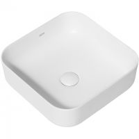 Раковина-чаша Abber Rechteck 39 AC2211MW Белая матовая — фото 2, Раковины накладные