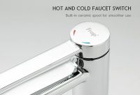 Смеситель для раковины Frap H67-6 F1067-2 Хром — фото 3, Смесители для раковины