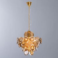 Товар: Люстра Divinare Chloe 7566/01 SP-8 Коньячный Золото - фото 4 Люстра Divinare Chloe 7566/01 SP-8 Коньячный Золото — фото 4, Люстры