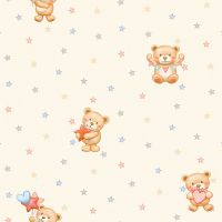 Обои детские Alessandro Allori Dolce Vita 2409-2 Винил на флизелине (1.06*10,05) Белый/Разноцветный, Мультимедия — фото 1, Обои для стен