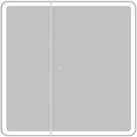 Зеркальный шкаф BelBagno Marino 80 SPC-MAR-800/800-2A-LED-TCH с подсветкой Белый — фото 1, Зеркальные шкафы в ванную