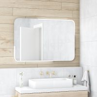 Зеркало Континент Raison 1200x700 ЗЛП488 с подсветкой с сенсорным выключателем — фото 7, Зеркала в ванную комнату