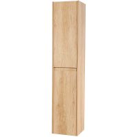 Шкаф пенал BelBagno Kraft 33 L KRAFT-1600-2A-SC-RNN-L подвесной Rovere Nebrasca Nature — фото 1, Мебель для ванной