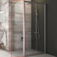 Душевая стенка Ravak Blix BLPS-90 9BH70C00ZH профиль блестящий стекло Графит — фото 1, Боковые стенки