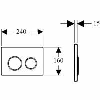 Клавиша смыва Boheme 659 Хром — фото 3, Комплектующие для душевого оборудования
