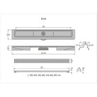 Товар: Душевой лоток Berges C1 Brise 500 090130 с решеткой Хром матовый - фото 9 Душевой лоток Berges C1 Brise 500 090130 с решеткой Хром матовый — фото 9, Душевые лотки