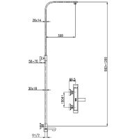 Товар: Душевая система Aquanet Gotic AF440-72-S-B 243327 Черная матовая - фото 4 Душевая система Aquanet Gotic AF440-72-S-B 243327 Черная матовая — фото 4, Душевые стойки