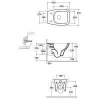 Унитаз Globo Daily DAS03.BI подвесной без сиденья — фото 5, Унитазы