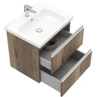 Товар: Тумба под раковину Laparet Electra 60 LE-WCAB-60-222 подвесная Дуб Рока - фото 2 Тумба под раковину Laparet Electra 60 LE-WCAB-60-222 подвесная Дуб Рока — фото 2, Мебель для ванной