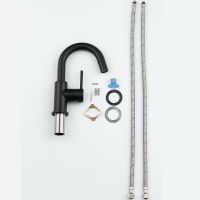 Смеситель для раковины Aquatek Европа Черный матовый арт-AQ1307MB — фото 4, Смесители для раковины