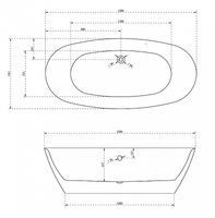 Товар: Акриловая ванна Abber AB9205 180x84 без гидромассажа - фото 4 Акриловая ванна Abber AB9205 180x84 без гидромассажа — фото 4, Акриловые ванны