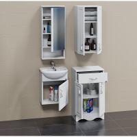 Тумба под раковину СанТа Верона 45 700196 подвесная Белая — фото 3, Тумбы под раковину