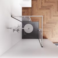 Товар: Душевой уголок AM.PM X-Joy 80х80 W94G-403-8080-МТ1К профиль Хром матовый стекло прозрачное - фото 5 Душевой уголок AM.PM X-Joy 80х80 W94G-403-8080-МТ1К профиль Хром матовый стекло прозрачное — фото 5, Квадратные душевые уголки