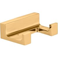 Двойной крючок Rav Slezak Nil NLA0102ZK Золотистый крацованный — фото 1, Крючки для полотенец