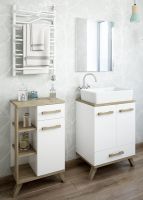 Товар: Тумба Sanflor Ингрид 50 С03690 Белая Швейцарский вяз - фото 2 Тумба Sanflor Ингрид 50 С03690 Белая Швейцарский вяз — фото 2, Комоды и тумбы для ванной комнаты