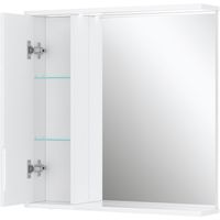Зеркало со шкафом Volna Joli 70 L zsJOLI70.L-01 с подсветкой Белое — фото 9, Зеркальные шкафы в ванную
