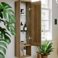 Товар: Шкаф пенал Aqwella Craft 30 CRF0503DB подвесной Дуб балтийский - фото 3 Шкаф пенал Aqwella Craft 30 CRF0503DB подвесной Дуб балтийский — фото 3, Мебель для ванной