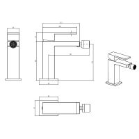 Смеситель для биде Boheme Qubic 476-MW Белый матовый — фото 2, Смесители