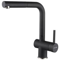 Смеситель для кухни Paulmark Dosse Do214418-418 Черный металлик — фото 1, Смесители для кухни