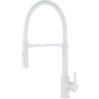 Смеситель для кухни Paulmark Halt Ha214021-431 Белый матовый — фото 1, Смесители для кухни