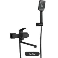 Смеситель для ванны Frap H62 F2262 универсальный Черный матовый — фото 2, Смеситель для ванны