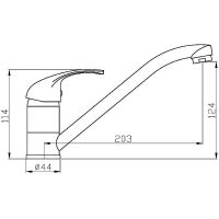 Смеситель для кухни Agger Move A0600000 Хром — фото 8, Смесители для кухни
