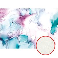 Фреска Ortograf Fluid art 21128 Фактура флок FLK Флизелин (3,9*2,7) Голубой/Сиреневый, Абстракция — фото 1, Фрески