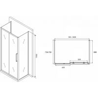 Товар: Душевой уголок Abber Schwarzer Diamant 100x75 AG30100MH-S75M-S75M профиль Хром стекло матовое - фото 5 Душевой уголок Abber Schwarzer Diamant 100x75 AG30100MH-S75M-S75M профиль Хром стекло матовое — фото 5, Прямоугольные душевые уголки