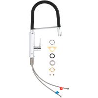 Товар: Смеситель для кухни Grohe Concetto 31491000 Хром Черный - фото 8 Смеситель для кухни Grohe Concetto 31491000 Хром Черный — фото 8, Смесители